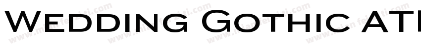 Wedding Gothic ATF B字体转换